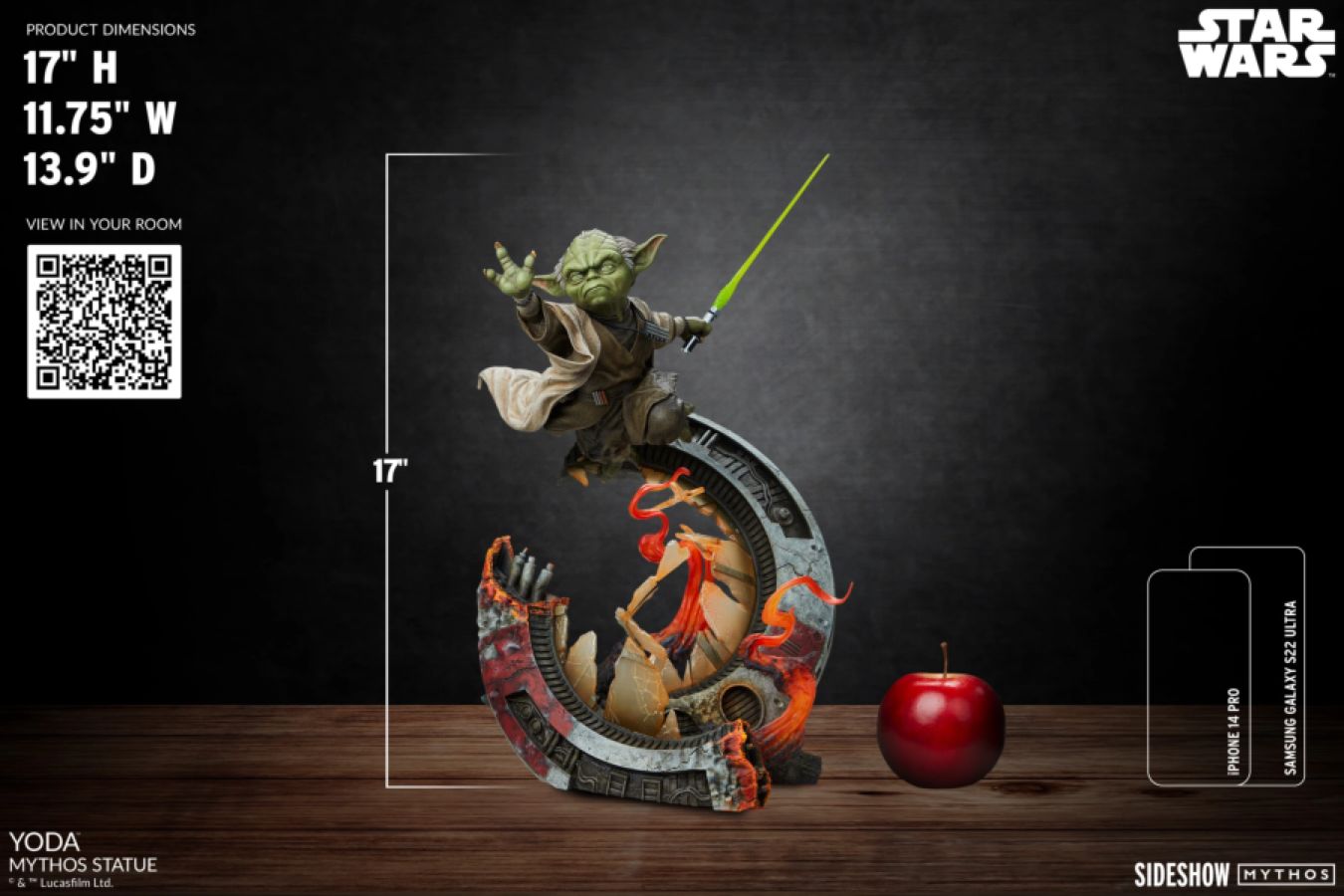 Star Wars: Yoda Mythos 17" Statue
