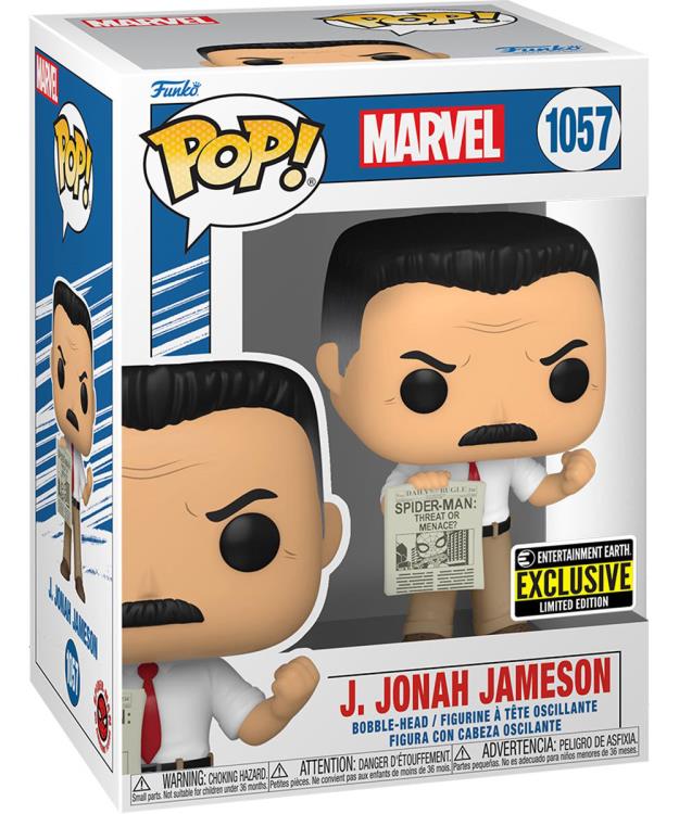 Funko US Exclusive - Spider-Man - J. Jonah Jameson Pop! Vinyl Figure #1057 - Entertainment Earth Exclusive