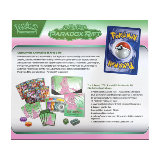 Pokémon - Scarlet & Violet - Paradox Rift - Elite Trainer Box (Iron Valiant) [English]