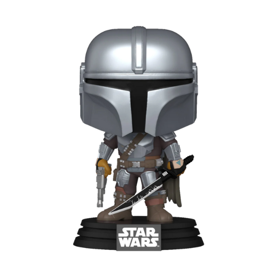 Funko: Star Wars: Mandalorian - Mandalorian with DarkSaber Pop! Vinyl