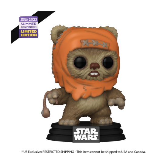 Funko: Star Wars - Wicket with Slingshot SDCC 2023 US Exclusive Pop! Vinyl