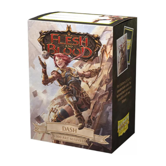 Sleeves - Dragon Shield - Box 100 - Matte Art - Flesh and Blood Dash, Inventor Extraordinaire