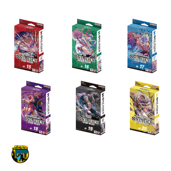 One Piece Card Game!: ST-15, ST-16, ST-17, ST-18, ST-19 and ST-20 Starter Decks Bundle [ENG]