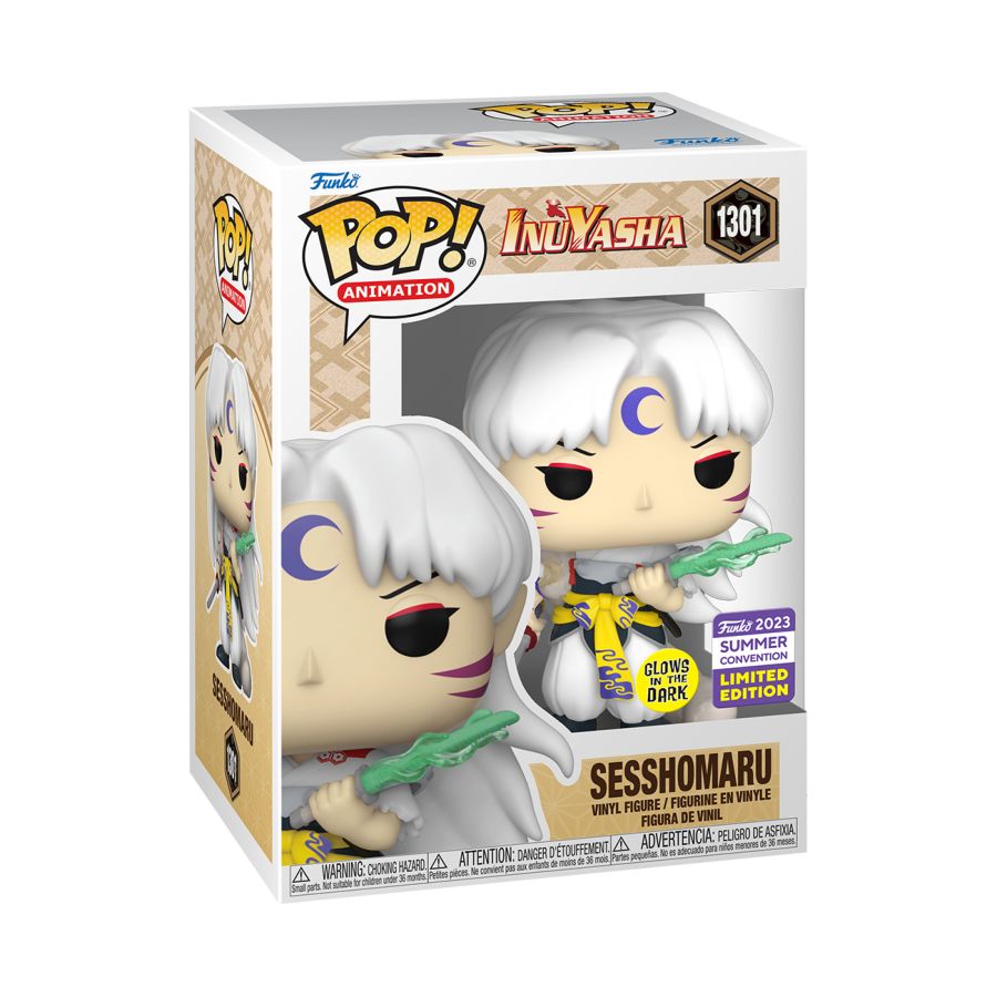 Funko: Inuyasha - Sesshomaru SDCC 2023 US Exclusive Glow Pop! Vinyl