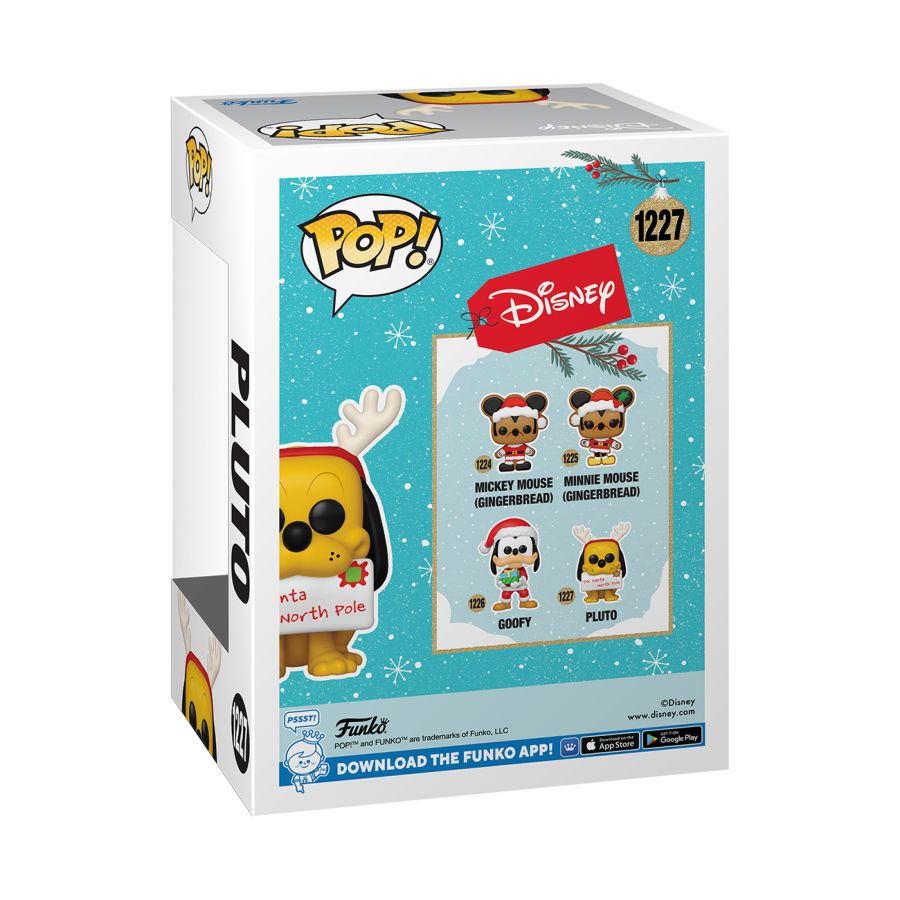 Funko: Disney - Pluto Holiday US Exclusive Flocked Pop! Vinyl