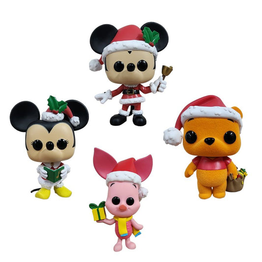 Funko: Disney - Mickey & Friends US Exclusive Holiday Pop! 4-Pack