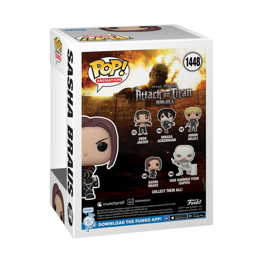 Funko: Attack on Titan - Sasha Braus Pop! Vinyl