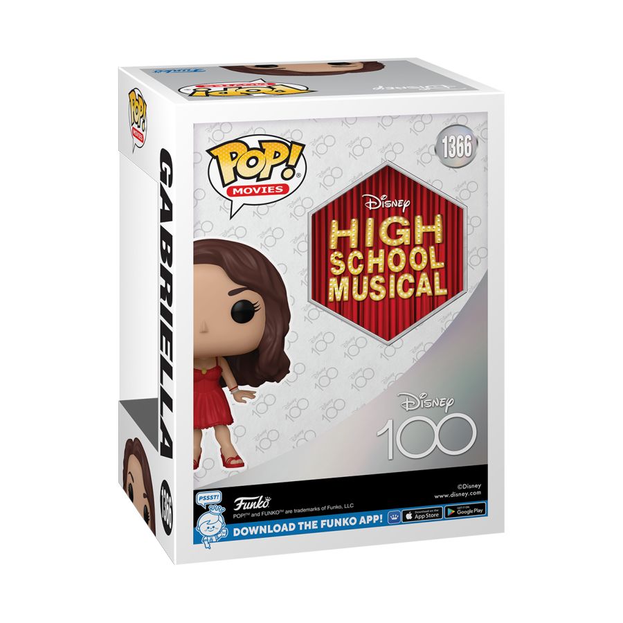  Funko: Disney: D100 - High School Musical - Gabriella Pop! Vinyl