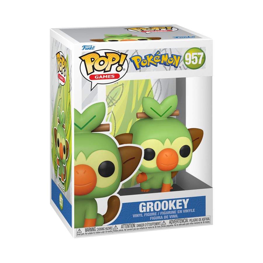 Funko: Pokemon - Grookey Pop! Vinyl