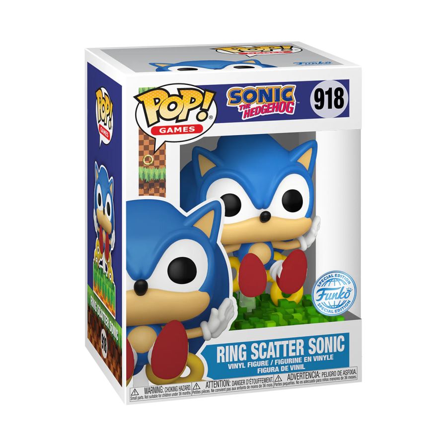 Funko: Sonic - Ring Scatter Sonic US Exclusive Pop! Vinyl