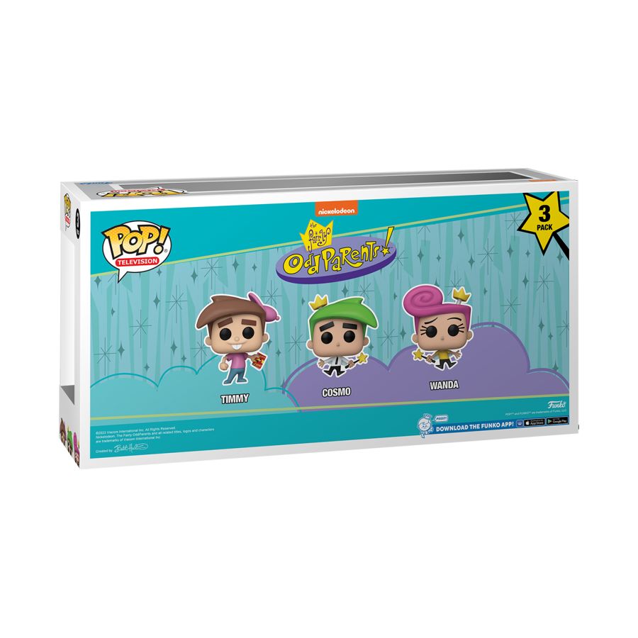 Funko: Fairly Odd Parents - Timmy with Cosmo & Wanda SDCC 2023 US Exclusive Pop! Vinyl 3-Pack