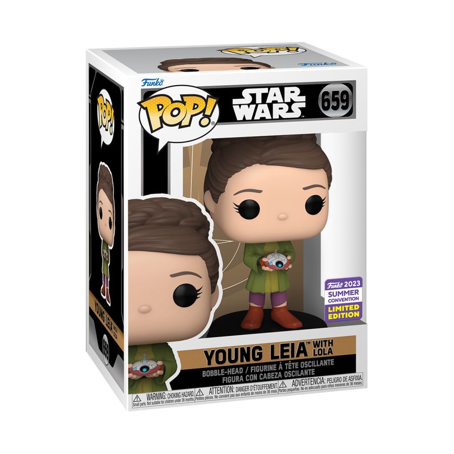 Funko: Star Wars: Obi Wan Kenobi - Leia with Lola SDCC 2023 US Exclusive Pop! Vinyl