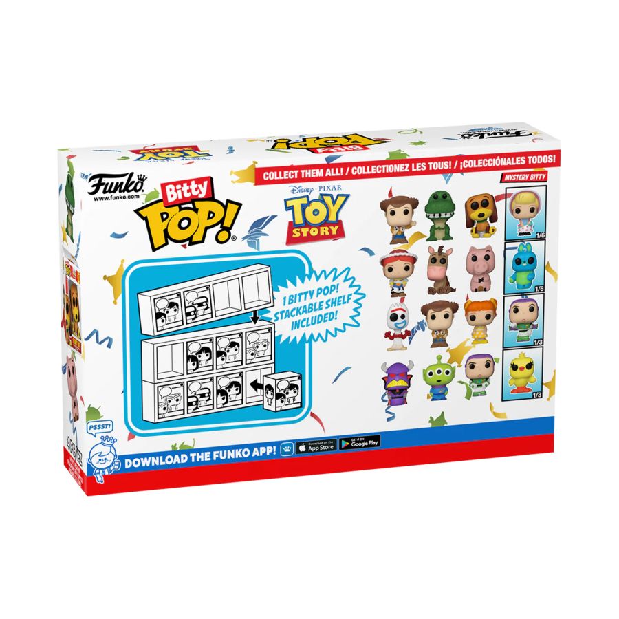 Funko: Toy Story - Woody Bitty Pop! 4-Pack