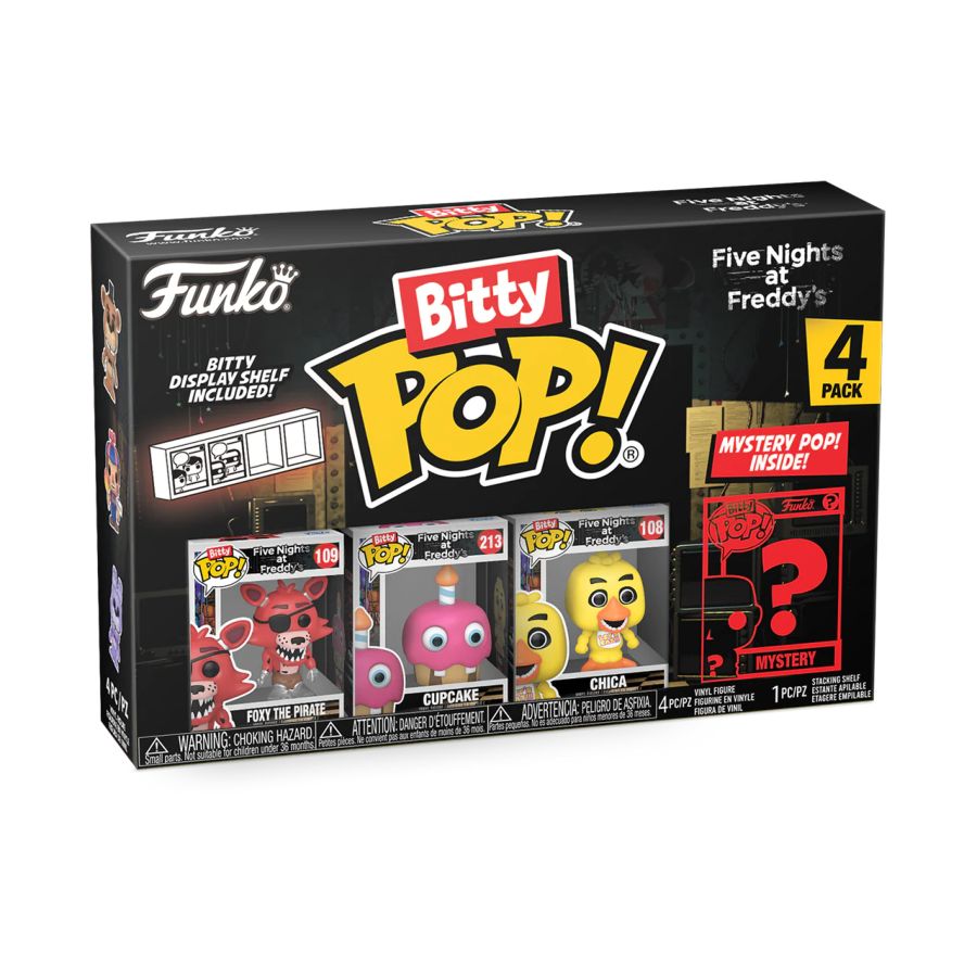 Funko: Five Nights at Freddy's - Foxy Bitty Pop! 4-Pack