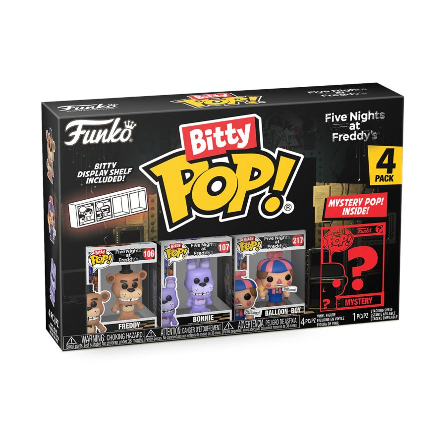 Funko: Five Nights at Freddy's - Freddy Bitty Pop! 4-Pack