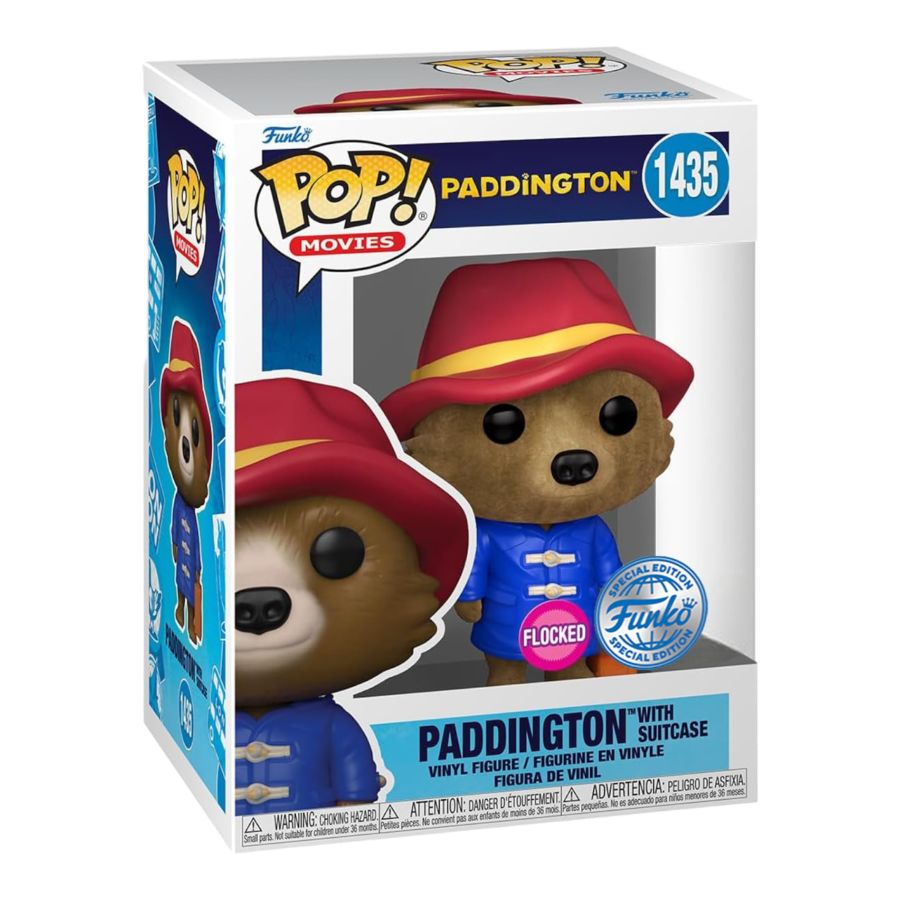 Funko: Paddington (2017) - Paddington with Case US Exclusive Flocked Pop! Vinyl