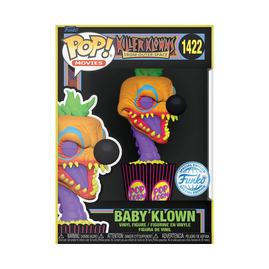 Funko: Killer Klowns from Outer Space - Baby Klown US Exclusive Blacklight Pop! Vinyl