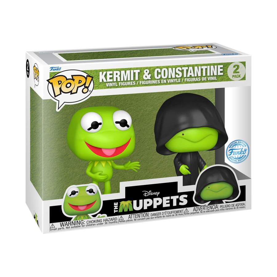 Funko: Muppets - Kermit & Constantine US Exclusive Pop! Vinyl 2-Pack