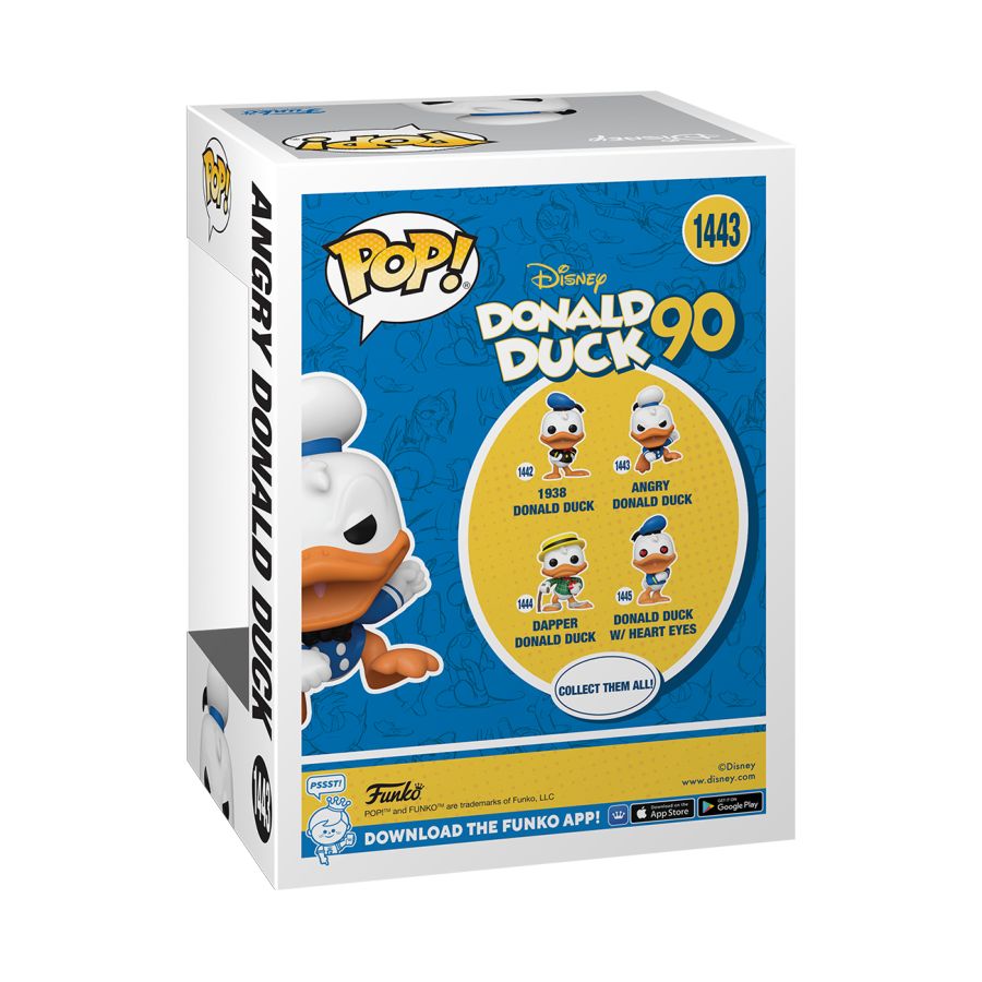 Funko: Donald Duck: 90th Anniversary - Donald Duck (Angry) Pop! Vinyl