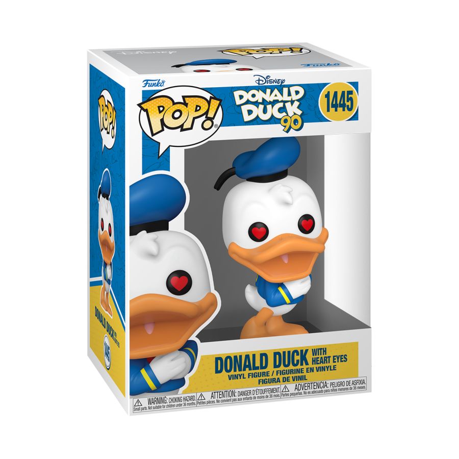 Funko: Donald Duck: 90th Anniversary - Donald Duck (Heart Eyes) Pop! Vinyl