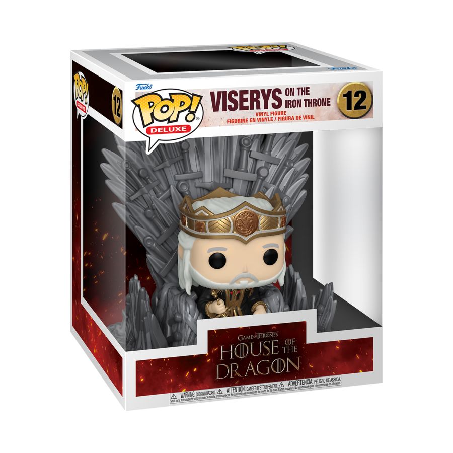 Funko: House of the Dragon - Viserys on Throne Pop! Deluxe