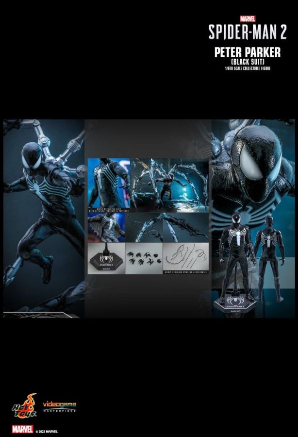 Spider-Man 2 (Video Game 2023) - Peter Parker (Black Suit) 1:6 Scale Action Figure [Hot Toys]