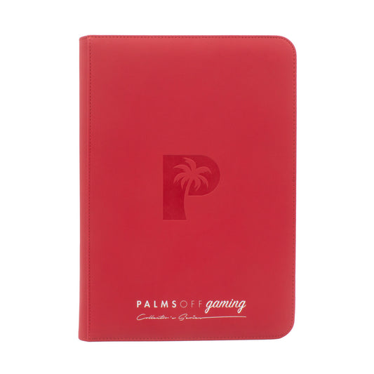 Collector's Series 9 Pocket Zip Trading Card Binder – RED