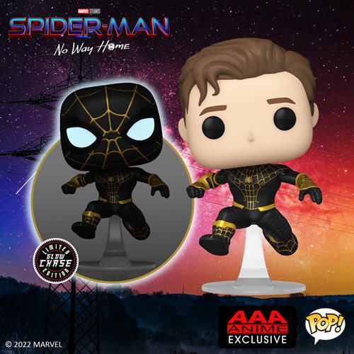 Funko US Exclusive - Spider-Man: No Way Home Unmasked Spider-Man Black Suit Pop! Vinyl Figure - AAA Anime Exclusive