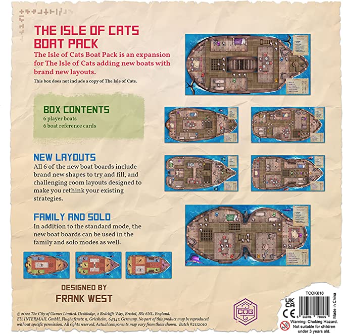 Board Game: The Isle of Cats: Boat Pack
