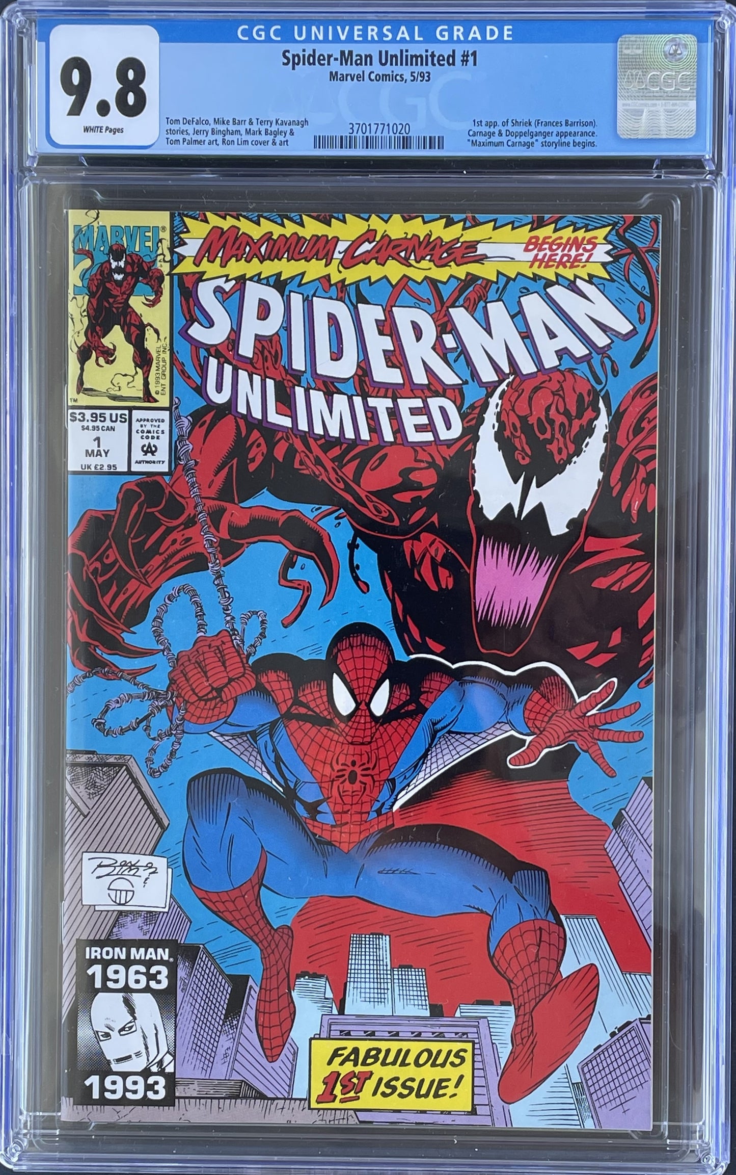CGC Spider-Man Unlimited #1 (9.8)