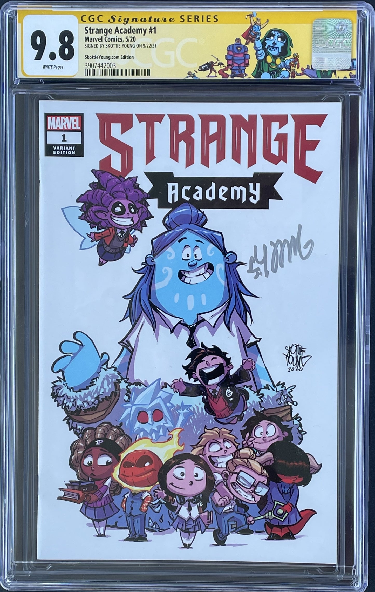 CGC Strange Academy #1 - SkottieYoung.com Edition - Signature Series (9.8)