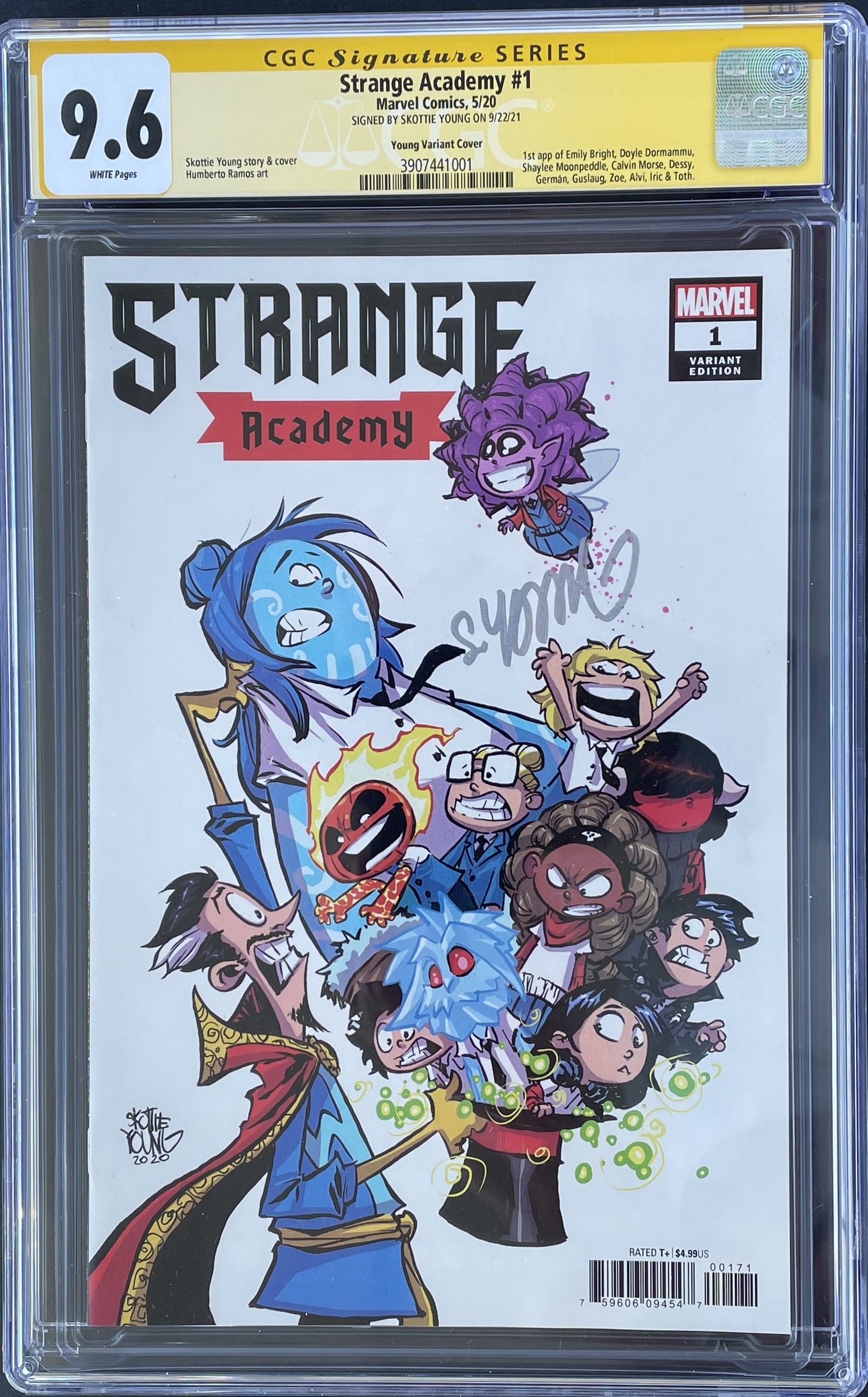 CGC Strange Academy #1 - Young Variant Cover - Signature Series (9.6)