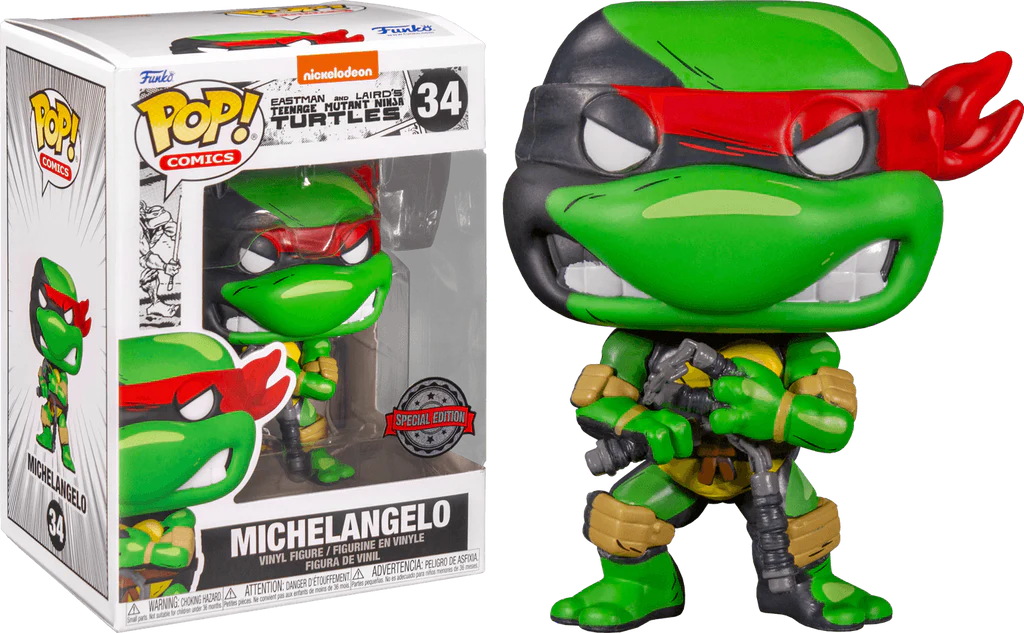 Funko Exclusive: Eastman and Laird's TMNT Funko Pop! Vinyl Figures - Special Edition - FULL SET of 6 Pops!