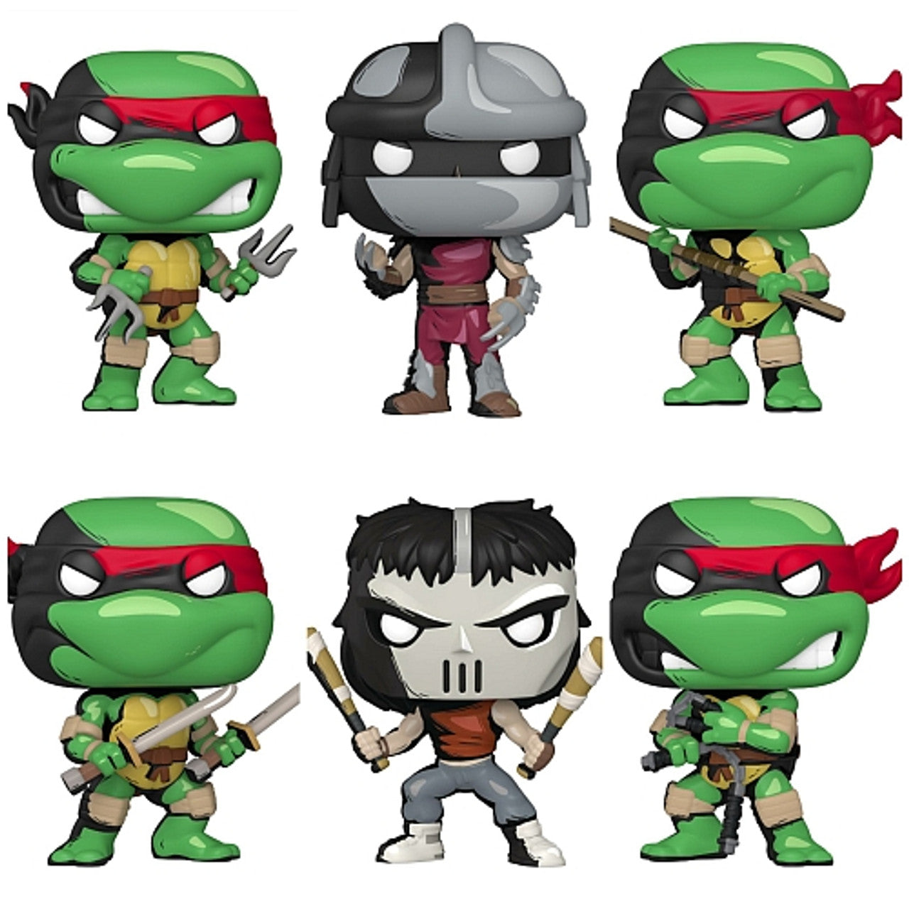 Funko Exclusive: Eastman and Laird's TMNT Funko Pop! Vinyl Figures - Special Edition - FULL SET of 6 Pops!